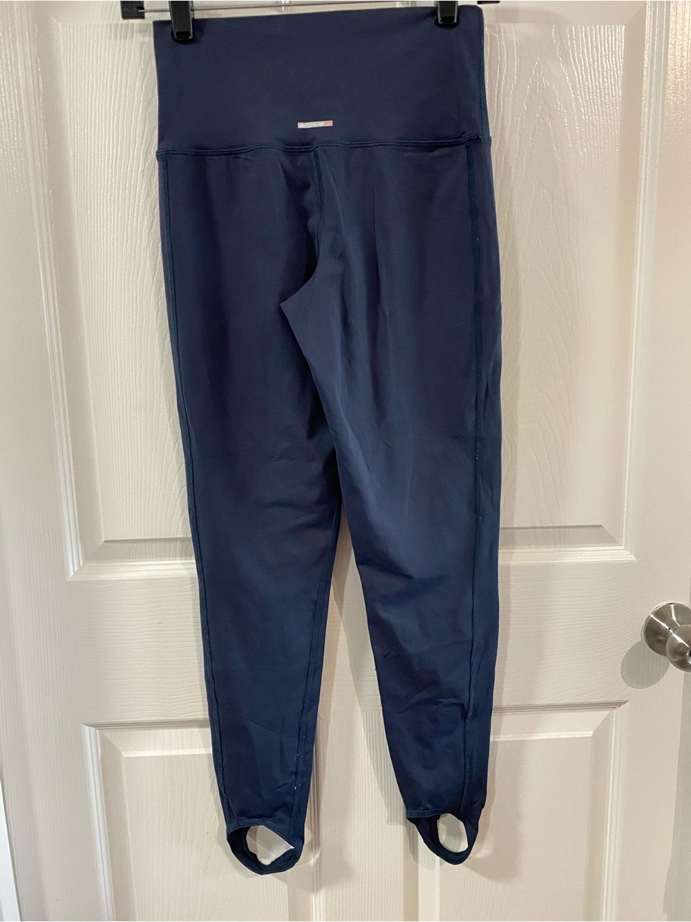 Aerie WMNS M Navy Blue High-Waist Performance Stirrup Leggings Footstraps - Picture 5 of 6
